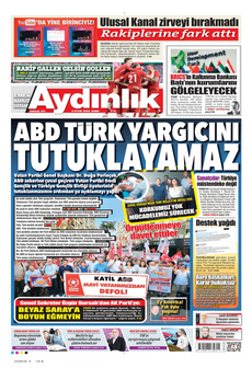 AYDINLIK GAZETESİ 6 Eylül 2024 gazete manşeti