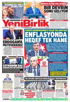 YENİBİRLİK 6 Eylül 2024 gazete manşeti