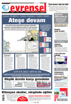 EVRENSEL 6 Eylül 2024 gazete manşeti