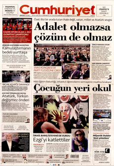 CUMHURİYET 7 Eylül 2024 gazete manşeti