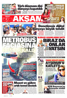 AKŞAM 7 Eylül 2024 gazete manşeti