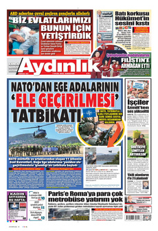 AYDINLIK GAZETESİ 7 Eylül 2024 gazete manşeti