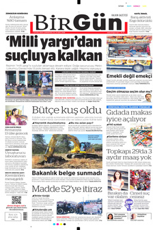 BİRGÜN 7 Eylül 2024 gazete manşeti