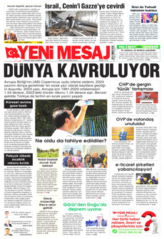 YENİ MESAJ 7 Eylül 2024 gazete manşeti
