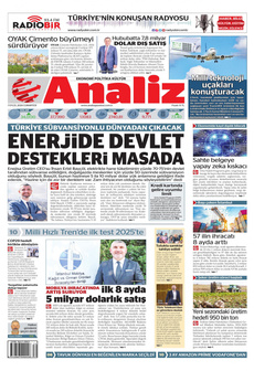 ANALİZ 7 Eylül 2024 gazete manşeti