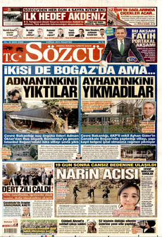SÖZCÜ 9 Eylül 2024 gazete manşeti