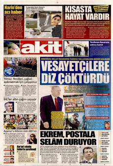 YENİ AKİT 9 Eylül 2024 gazete manşeti
