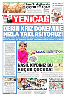 YENİÇAĞ 9 Eylül 2024 gazete manşeti