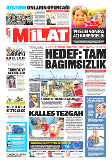 MİLAT 9 Eylül 2024 gazete manşeti