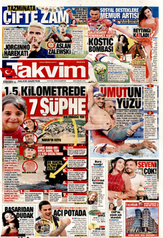 TAKVİM 9 Eylül 2024 gazete manşeti
