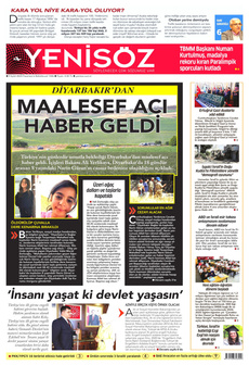 YENİ SÖZ GAZETESİ 9 Eylül 2024 gazete manşeti