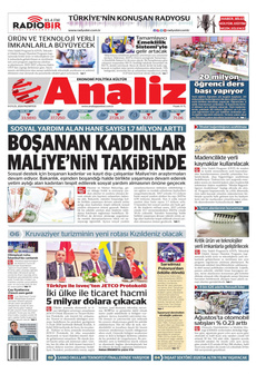 ANALİZ 9 Eylül 2024 gazete manşeti