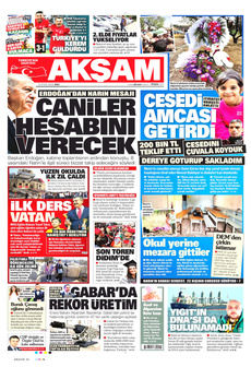AKŞAM 10 Eylül 2024 gazete manşeti