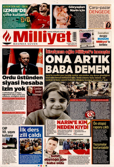 MİLLİYET 10 Eylül 2024 gazete manşeti