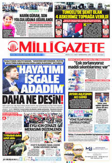 MİLLİ GAZETE 10 Eylül 2024 gazete manşeti