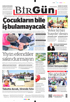 BİRGÜN 10 Eylül 2024 gazete manşeti