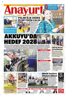 ANAYURT 10 Eylül 2024 gazete manşeti