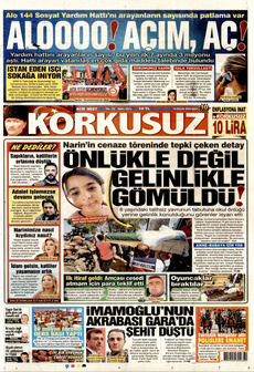 KORKUSUZ 10 Eylül 2024 gazete manşeti