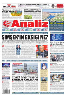 ANALİZ 10 Eylül 2024 gazete manşeti
