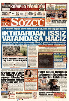 SÖZCÜ 14 Eylül 2024 gazete manşeti