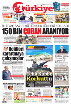TÜRKİYE GAZETESİ 14 Eylül 2024 gazete manşeti