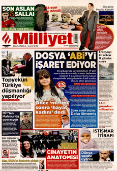 MİLLİYET 14 Eylül 2024 gazete manşeti