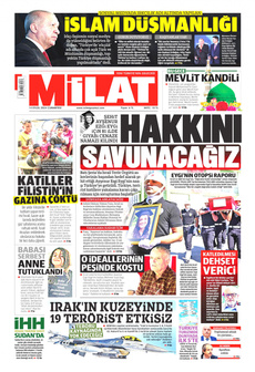 MİLAT 14 Eylül 2024 gazete manşeti