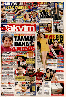 TAKVİM 14 Eylül 2024 gazete manşeti