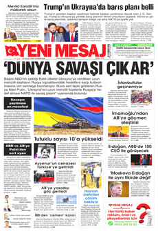 YENİ MESAJ 14 Eylül 2024 gazete manşeti