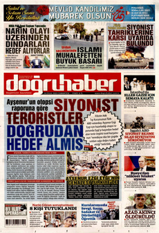 DOĞRU HABER 14 Eylül 2024 gazete manşeti