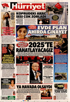 HÜRRİYET 17 Eylül 2024 gazete manşeti