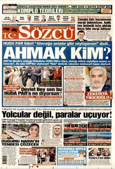 SÖZCÜ 17 Eylül 2024 gazete manşeti
