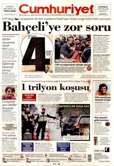 CUMHURİYET 17 Eylül 2024 gazete manşeti