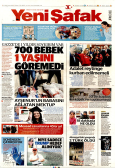 YENİ ŞAFAK 17 Eylül 2024 gazete manşeti