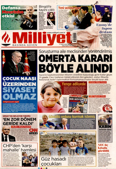 MİLLİYET 17 Eylül 2024 gazete manşeti