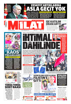 MİLAT 17 Eylül 2024 gazete manşeti
