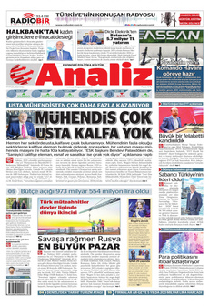 ANALİZ 17 Eylül 2024 gazete manşeti