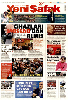 YENİ ŞAFAK 20 Eylül 2024 gazete manşeti
