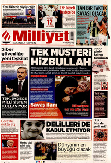 MİLLİYET 20 Eylül 2024 gazete manşeti