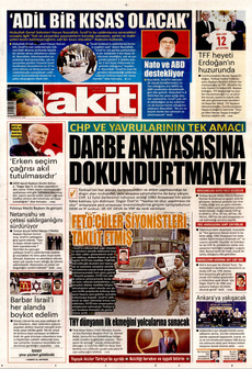 YENİ AKİT 20 Eylül 2024 gazete manşeti