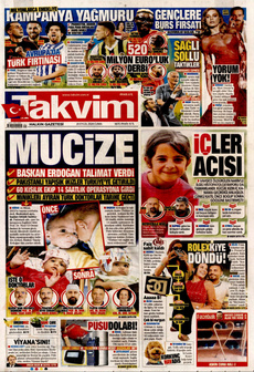 TAKVİM 20 Eylül 2024 gazete manşeti