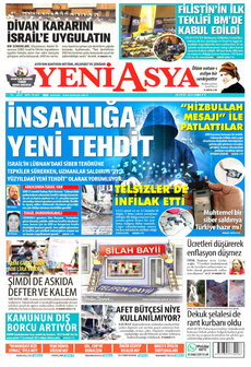 YENİ ASYA 20 Eylül 2024 gazete manşeti