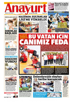 ANAYURT 20 Eylül 2024 gazete manşeti