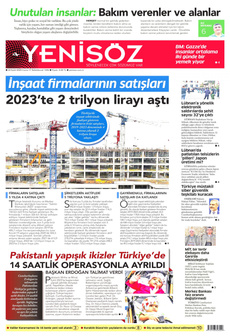YENİ SÖZ GAZETESİ 20 Eylül 2024 gazete manşeti