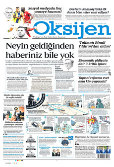 OKSİJEN 20 Eylül 2024 gazete manşeti