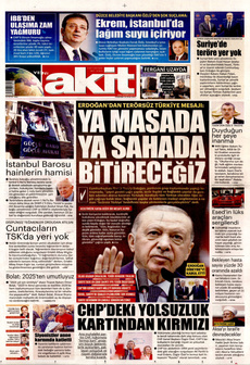 YENİ AKİT 16 Ocak 2025 gazete manşeti