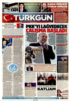 TÜRKGÜN 16 Ocak 2025 gazete manşeti