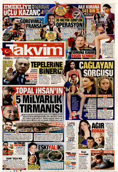 TAKVİM 16 Ocak 2025 gazete manşeti