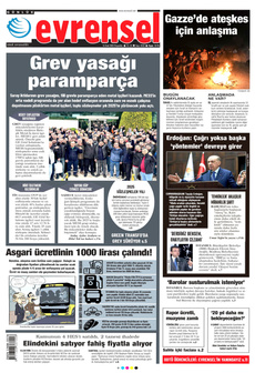 EVRENSEL 16 Ocak 2025 gazete manşeti