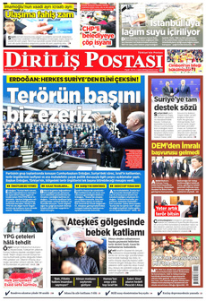 DİRİLİŞ POSTASI 16 Ocak 2025 gazete manşeti